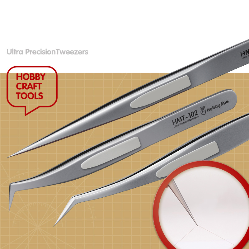 HMT101 Angled Straight Anti St - огляд і ціна Model Kit Tweezers