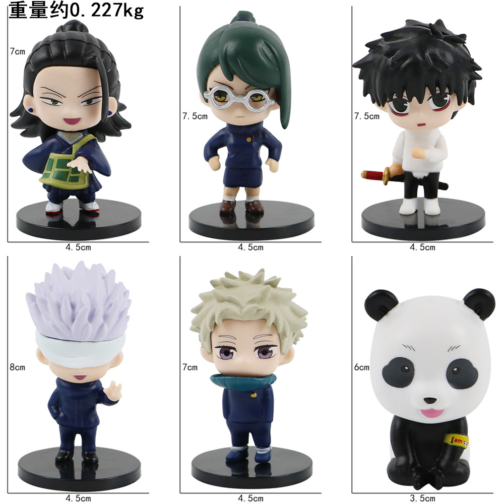 6Pcs/Set Cartoon Jujutsu Kaise - огляд і ціна Model Kit Jujutsu Kaisen