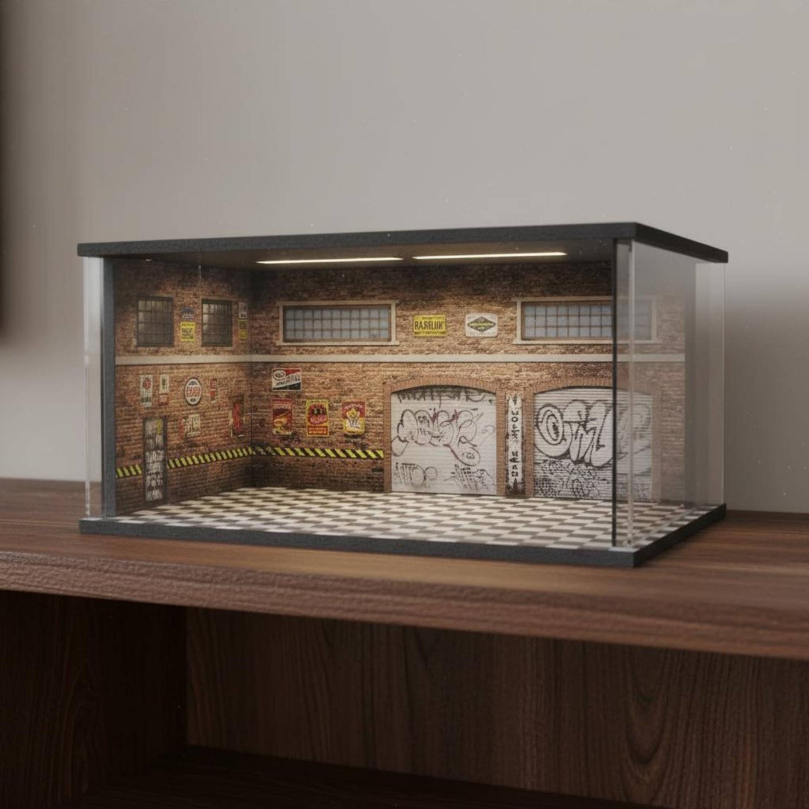 Lighted Car Repair Shop Model  - огляд і ціна Model Kit Display