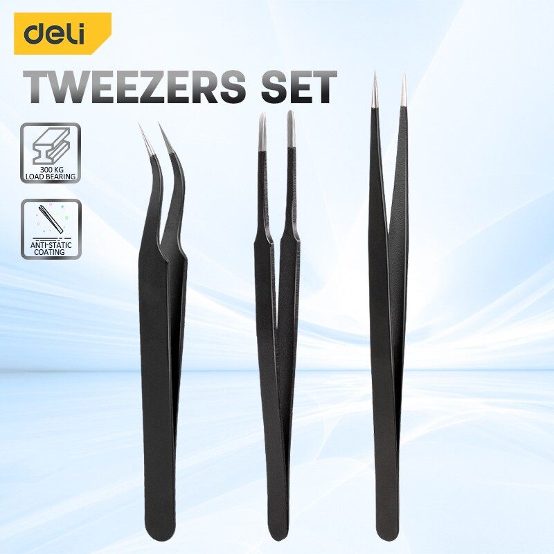 Deli 3PCS Tweezers Set Upgrade - огляд і ціна Model Kit Tweezers